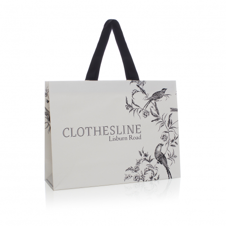 Luxury Card Paper Carrier Bags - Ref. Clothesline Luxury Card Paper Carrier Bags - Ref. Clothesline