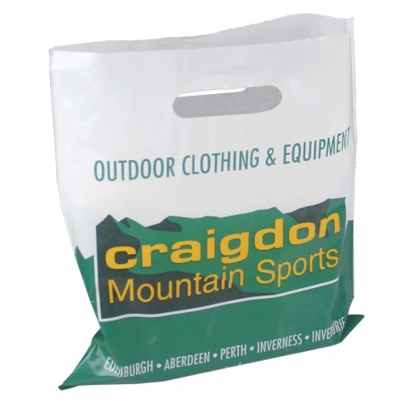 Printed LDPE Patch Handle Bags In a Range of Sizes – Ref. Craigdon Printed LDPE Patch Handle Bags In a Range of Sizes – Ref. Craigdon