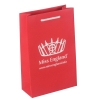 Printed Luxury Matt Paper Bags With White Rope Handles Ref. Miss England