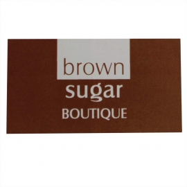 Brown And White Custom Printed Stickers - Ref. Brown Sugar