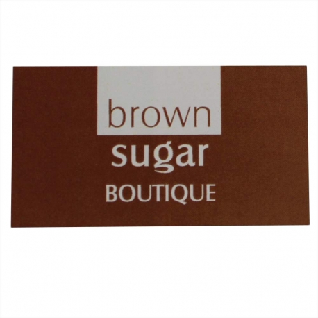 Brown And White Custom Printed Stickers - Ref. Brown Sugar