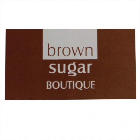 Brown And White Custom Printed Stickers - Ref. Brown Sugar Brown And White Custom Printed Stickers - Ref. Brown Sugar