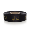 Gold Foil Printed Black Satin Ribbon