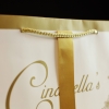 Gold&White Printed Matt Paper Bag With Rope Handle-Ref. Cinderella’s Slipper