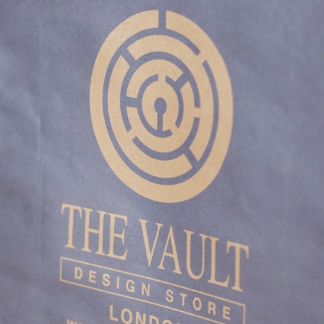 Printed Die Cut Paper Bags - Kraft Paper - Ref. The Vault Printed Die Cut Paper Bags - Kraft Paper - Ref. The Vault