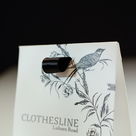 Luxury Printed Satin Closed Carrier Bags With Matt Laminate - Ref. Clothesline Luxury Printed Satin Closed Carrier Bags With Matt Laminate - Ref. Clothesline