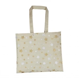 Printed Two Colour Metallic Pantone Star Cotton Bags Ref. Next