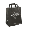 Printed Flat Handle Kraft Paper Bags ref The National