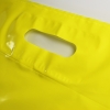 Printed Yellow Plastic Patch Handle Bags - Ref. Zip Yard
