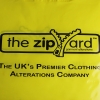 Printed Yellow Plastic Patch Handle Bags - Ref. Zip Yard