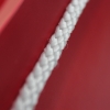 Printed Red & White Luxury Matt Paper Bags With Rope Handles - Ref. Sinenna