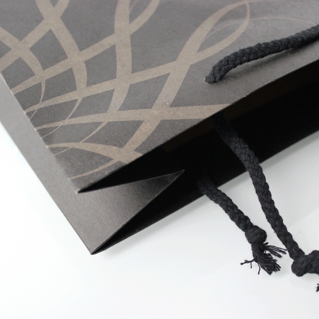 Recycled And Unvarnished Brown Paper Bags With Rope Handles - Ref. Tesoro Recycled And Unvarnished Brown Paper Bags With Rope Handles - Ref. Tesoro
