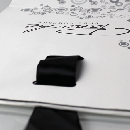 Grey And Ivory Luxury Satin Closed Carrier Bags - Ref. Panache Grey And Ivory Luxury Satin Closed Carrier Bags - Ref. Panache