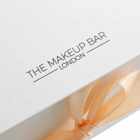 Printed Luxury Rigid Card Ribbon seal boxes Ref Makeup Bar London Printed Luxury Rigid Card Ribbon seal boxes Ref Makeup Bar London