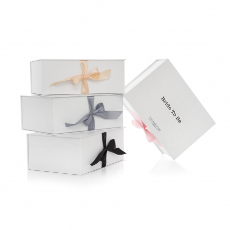 Printed Luxury Rigid Card Ribbon seal boxes Ref Makeup Bar London