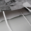 Black & White Printed White Paper Bags With Twisted Handles - Ref. Nineteen83