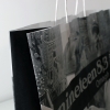 Black & White Printed White Paper Bags With Twisted Handles - Ref. Nineteen83