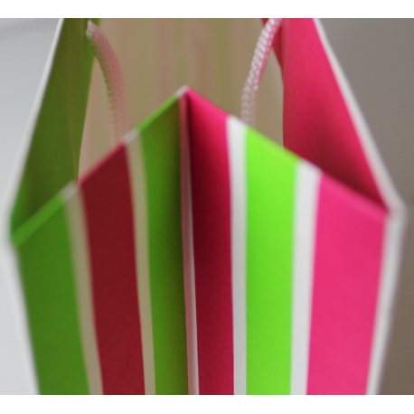 Unvarnished Recycled White Paper Bags With Rope Handle - Ref. Calini Kids Unvarnished Recycled White Paper Bags With Rope Handle - Ref. Calini Kids