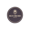 Printed & Foiled Round Stickers - Ref. Blue Orchid
