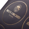 Printed & Foiled Round Stickers - Ref. Blue Orchid