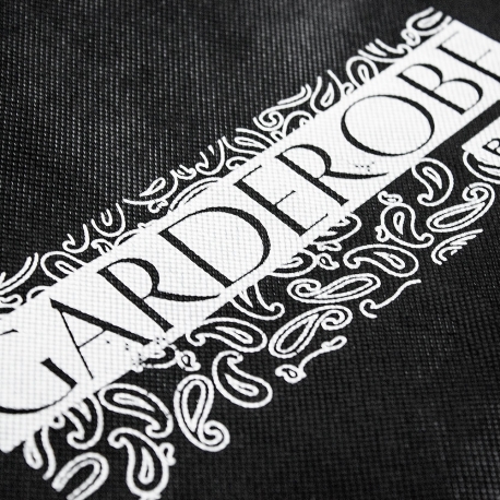 Printed Non Woven PP Suit Carrier Ref. Garderobe Paris Printed Non Woven PP Suit Carrier Ref. Garderobe Paris