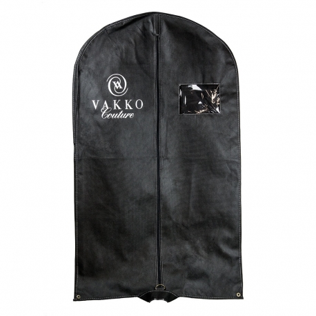 Printed One Colour Non Woven PP Suit Carrier Ref. Vakko Couture Printed One Colour Non Woven PP Suit Carrier Ref. Vakko Couture