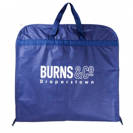 Printed PEVA/Non-Woven Mix Suit Carrier Ref. Burns & Co