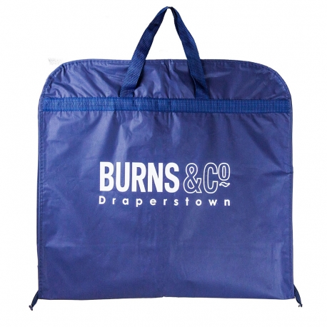 Printed PEVA/Non-Woven Mix Suit Carrier Ref. Burns & Co Printed PEVA/Non-Woven Mix Suit Carrier Ref. Burns & Co