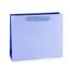Recycled Kraft Blue Paper Bags with Cotton Ribbon Handles