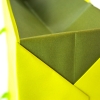 Recycled Kraft Green Paper Bags with Cotton Ribbon Handles