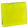 Recycled Kraft Green Paper Bags with Cotton Ribbon Handles