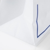 Printed Two Colour White Kraft Flat Handle Paper Bag Ref. Costa Verde