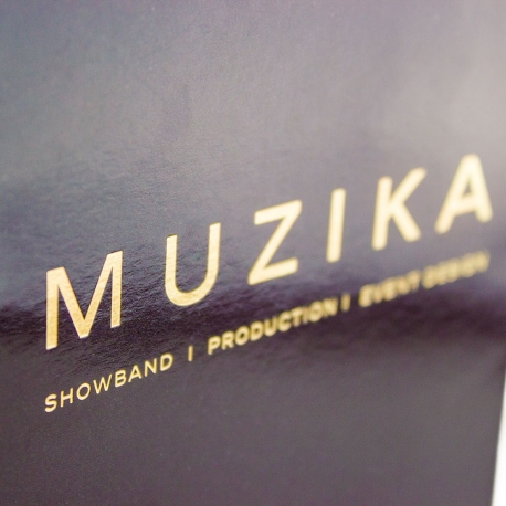 Luxury Full Colour Paper Gloss Laminated Debossed Hot Foil Bag Ref. Muzika Luxury Full Colour Paper Gloss Laminated Debossed Hot Foil Bag Ref. Muzika