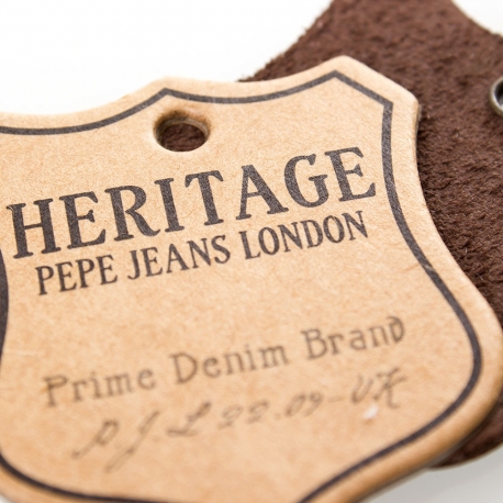 Printed Double Leather and Paper Clothing Tags Ref. Pepe Jeans