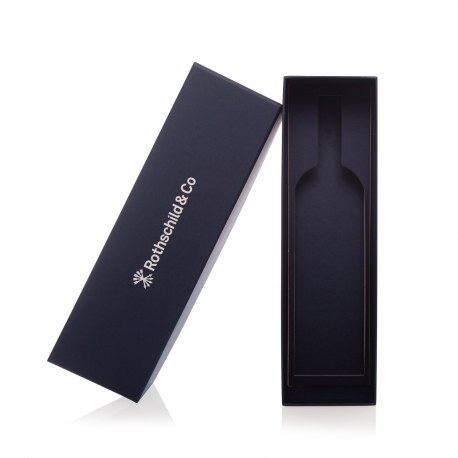 Two Piece Bottle Boxes with White Print and Spot UV Logo Rigid Board ...