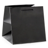 Luxury Black Matt Paper Flower Bags With Rope Handles