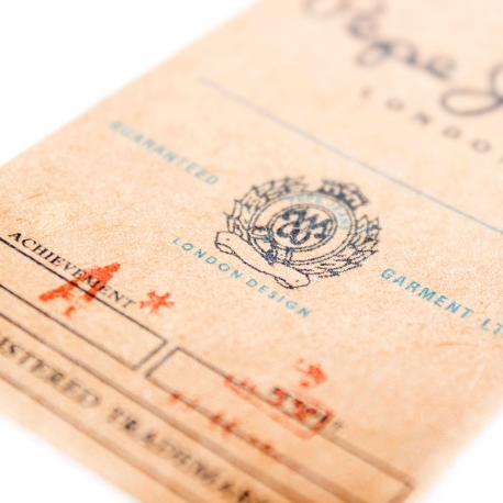 Printed Natural Kraft Paper Clothes Tag Ref. Pepe Jeans Printed Natural Kraft Paper Clothes Tag Ref. Pepe Jeans