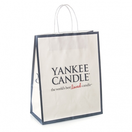 Full Colour Kraft Twisted Handle Paper Bag Ref. Yankee Candle