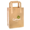 Printed Coated Kraft Paper Flat Handle Sandwich Bag Ref. Genius Gluten Free
