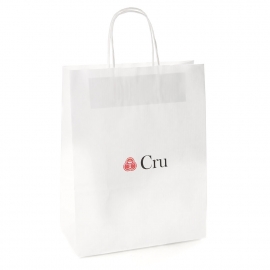 Overprinted Kraft Paper Bag with Twisted Handles Ref. Cru
