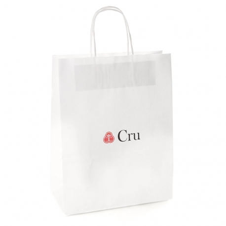 Overprinted Kraft Paper Bag with Twisted Handles Ref. Cru Overprinted Kraft Paper Bag with Twisted Handles Ref. Cru