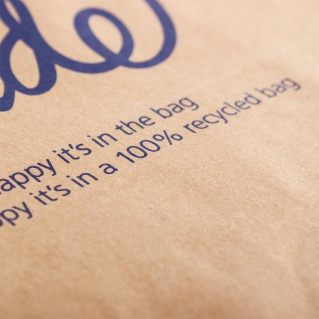 Printed Recycled Natural Paper with Twisted Handles Ref. O2 Printed Recycled Natural Paper with Twisted Handles Ref. O2
