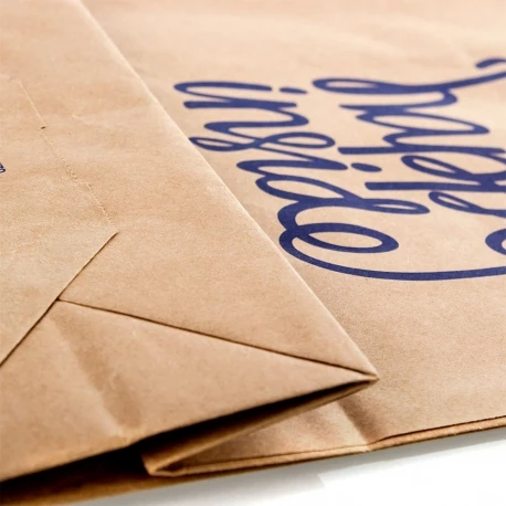 Printed Recycled Natural Paper with Twisted Handles Ref. O2 Printed Recycled Natural Paper with Twisted Handles Ref. O2