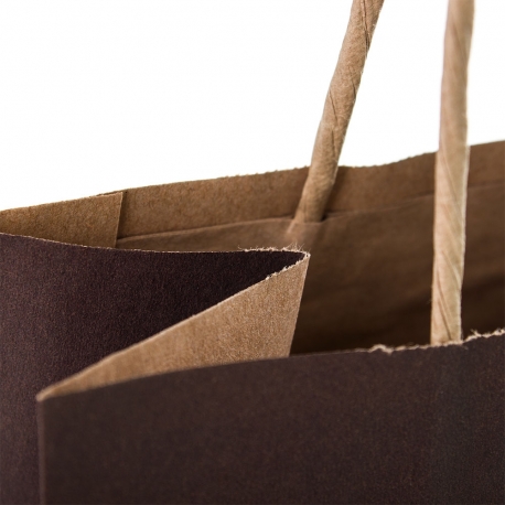 Printed Recycled Kraft Twisted Handle Paper Bag Ref. Stalric Printed Recycled Kraft Twisted Handle Paper Bag Ref. Stalric