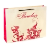 Printed Cream & Red Matt Paper Bags With Rope Handles – Ref. The Boudoir