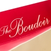 Printed Cream & Red Matt Paper Bags With Rope Handles – Ref. The Boudoir