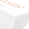 Printed White Takeout Bags With Flat Handles – Ref. Tuzo