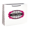 Luxury Matt Paper Bags With Printed Side Gusset - Ref. Sitara Morgan