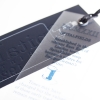 Printed Luxury Paper Clothing Tag with Embossed Logo Ref. Spitalfields