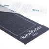 Printed Luxury Paper Clothing Tag with Embossed Logo Ref. Spitalfields